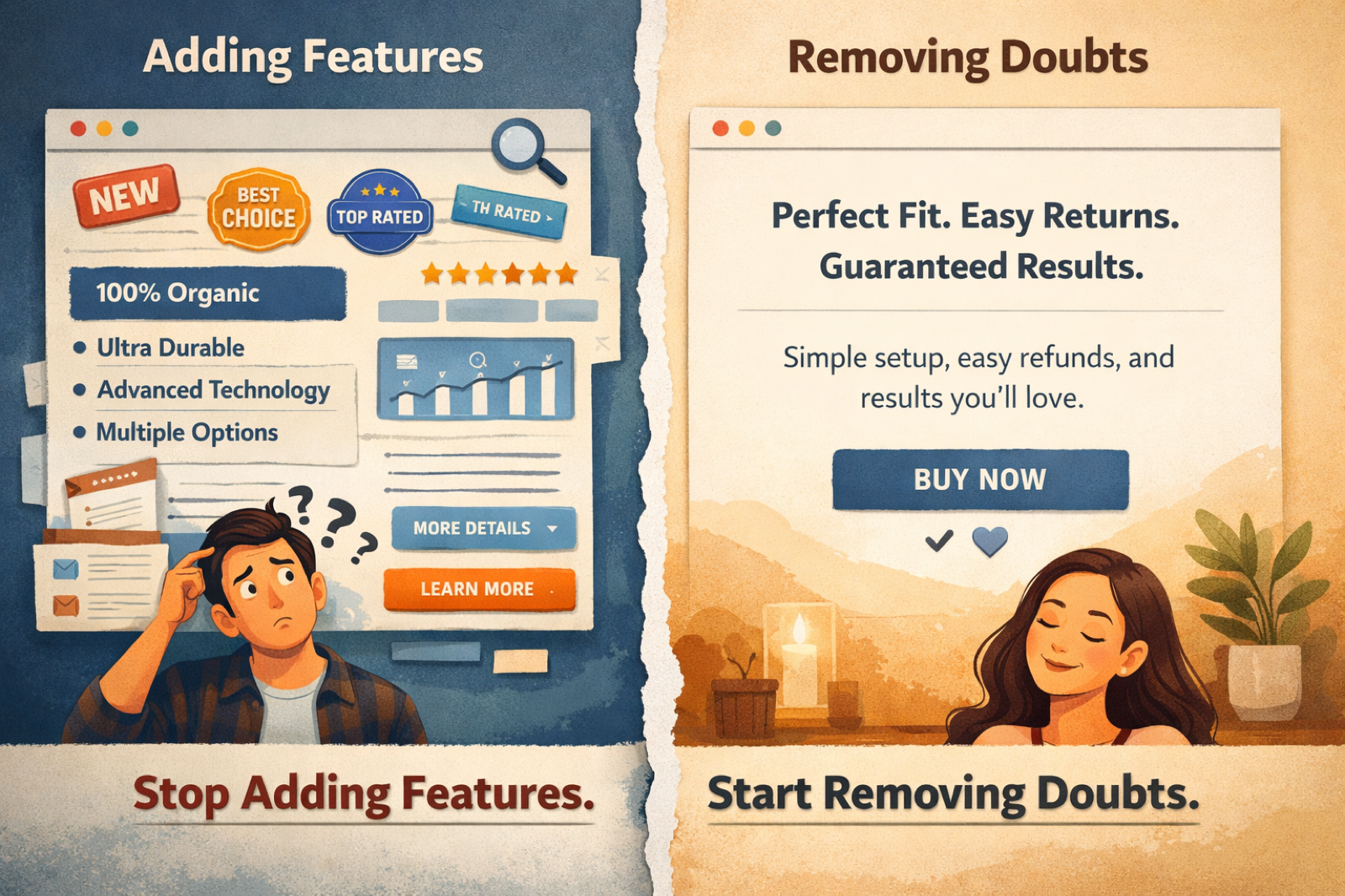 Start removing buyer doubts